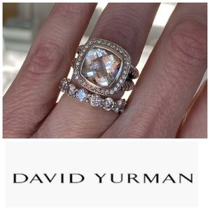 David Yurman Albion ring with quartz stone